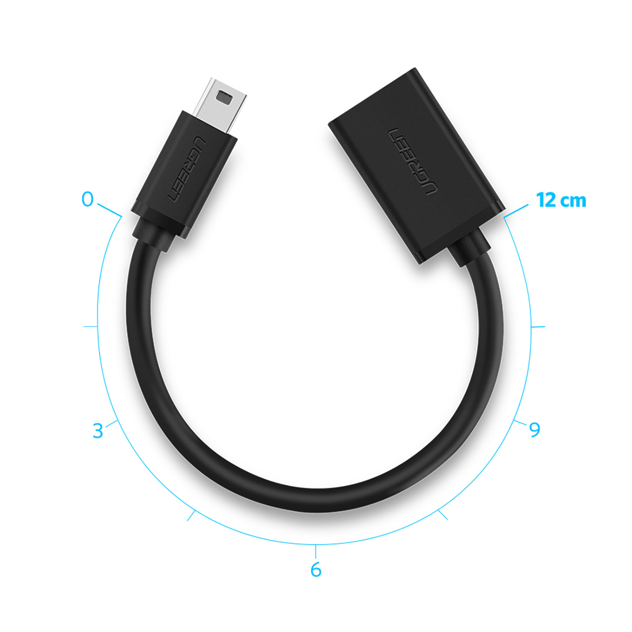 Cablu adaptor Bent Ugreen US249 10383 pe fundal alb